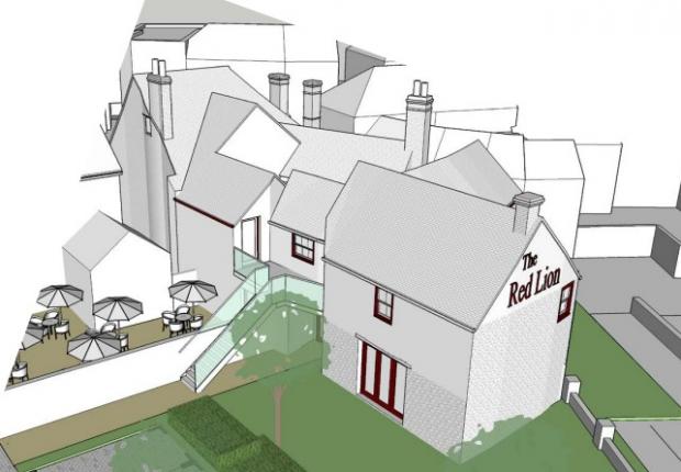 Herald Series: Plans for the Red Lion in Faringdon. Picture: Design and access statement 